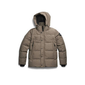 NEW, CANADA GOOSE Men's Wyndham Parka Black Label in Taupee Grey Sz M #DC597